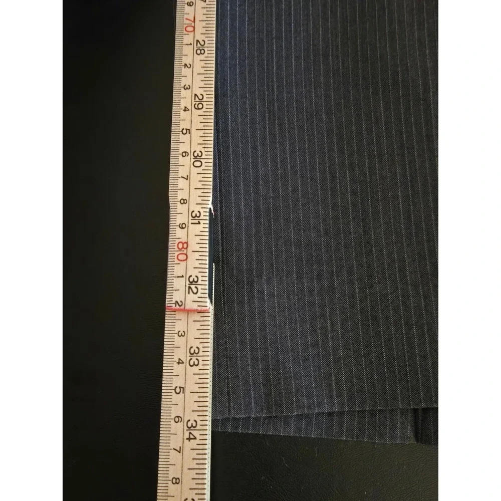 Jos. A. Bank Mens‎ 40L Wool Pinstripe 2-Piece Suit Charcoal Grey Pants 34×34